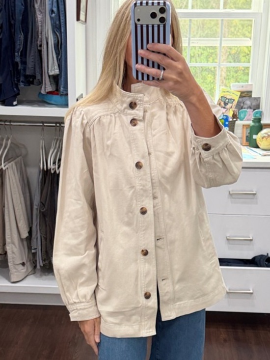 Sanctuary Jackets & Blazers - Sanctuary Women's Cream Button-Front Casual Jacket XS
